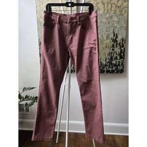 Mugsy Pants Mens 32x31 Maroon Rons Slim Fit Stretch Chino Casual Preppy Pockets